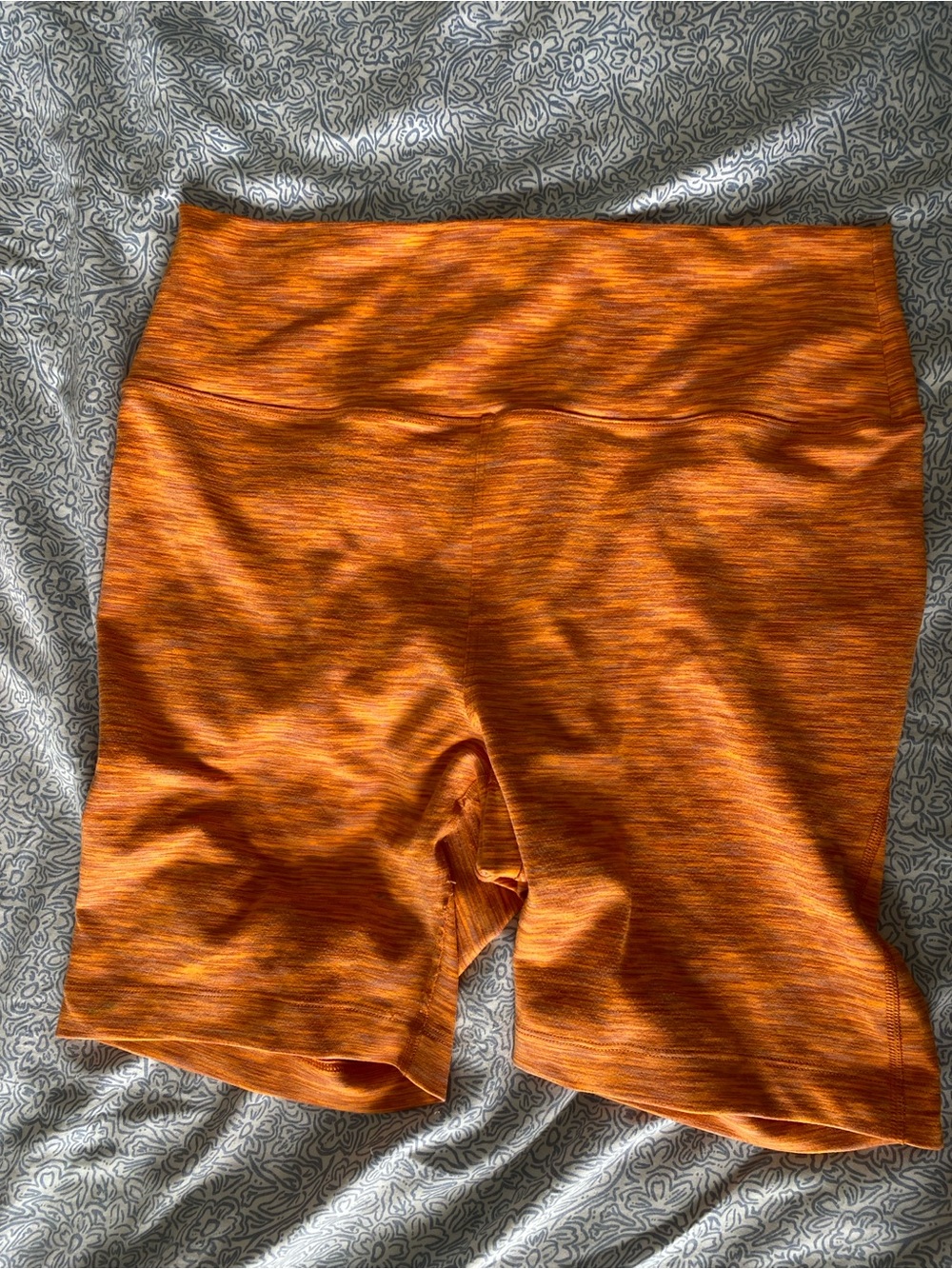 OV flow orange space dye 7” bike shorts